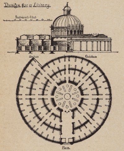 Design for an infinitely expandable library by English School