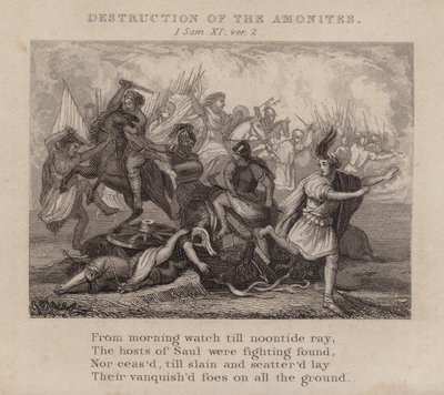 Destruction of the Ammonites by English School