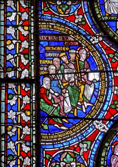 Detail from one of the Bible Windows depicting the Six Ages of the World by English School