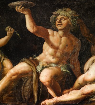 Detail of Painted Panel, Elysium Room, Bolsover Castle by English School