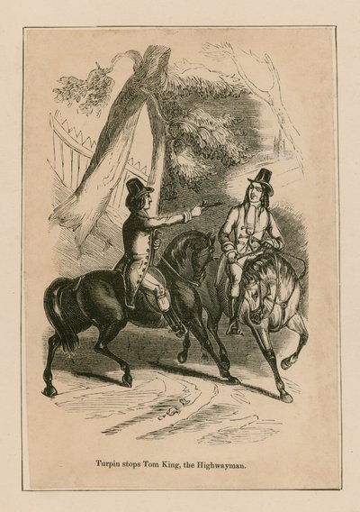 Dick Turpin Stops Tom King, the Highwayman by English School