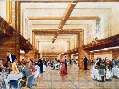 Dinner and Dancing Aboard the RMS Caronia by English School