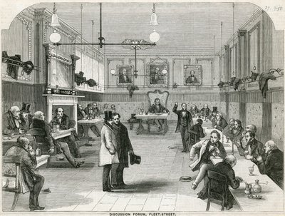 Discussion Forum, Fleet Street, London by English School