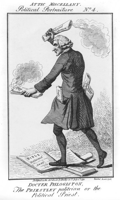 Doctor Phlogiston, The Priestley Politician or the Political Priest by English School