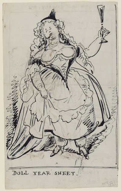 Doll Tear Sheet, c.1825 by English School