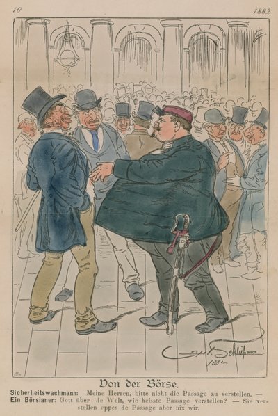 Don de Borse; Cartoon by English School