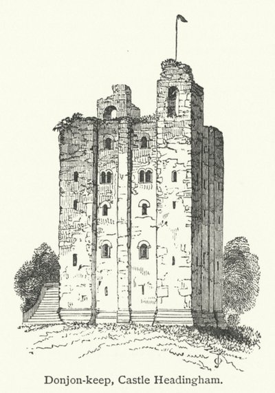 Donjon-Keep, Castle Headingham by English School