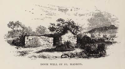 Doom Well of St Madron (engraving) by English School