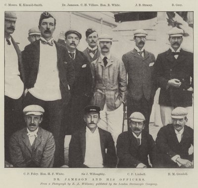 Dr Jameson and His Officers by English School
