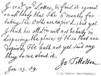Dr John Tillotson by English School