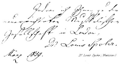 Dr Louis Spohr (Musician) by English School