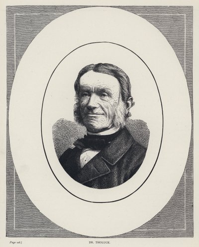 Dr Tholuck (engraving) by English School