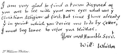 Dr William Whiston by English School