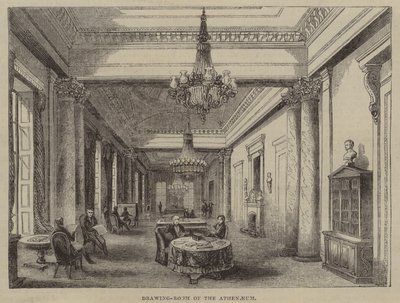 Drawing Room at the Athenaeum Club, London by English School
