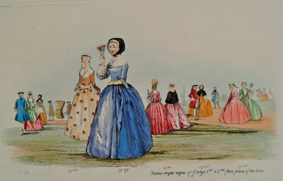 Dresses from the reigns of King George I and King George II by English School