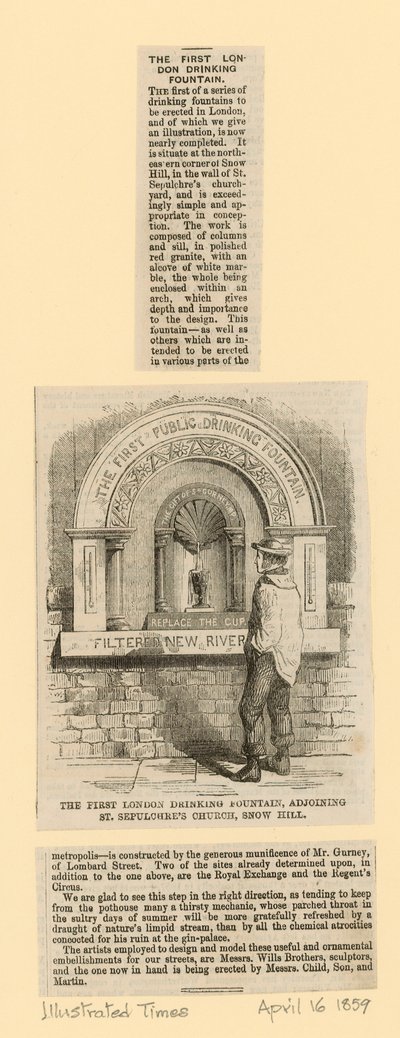 Drinking Fountain, Adjoining St Sepulchre