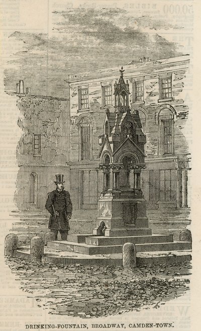 Drinking Fountain on The Broadway in Camden Town by English School