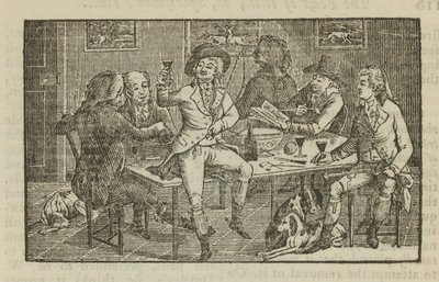 Drinking in a London Tavern by English School
