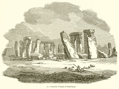 Druidical Temple at Stonehenge by English School