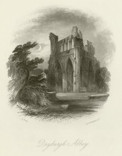 Dryburgh Abbey by English School