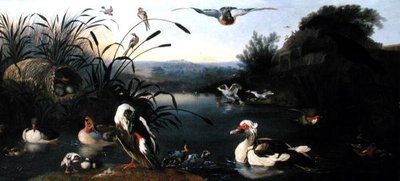 Ducks on a Pond by English School