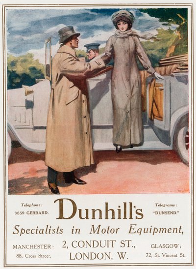 Dunhills, Specialists in Motor Equipment, 2 Conduit Street by English School