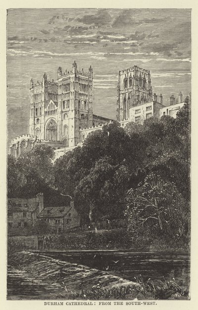 Durham Cathedral, from the southwest by English School