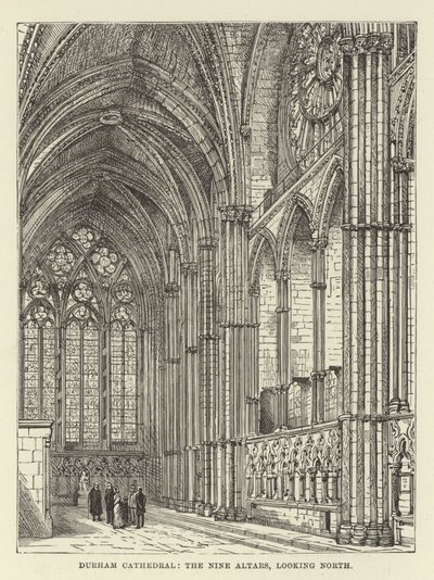 Durham Cathedral, the Nine Altars, looking north by English School