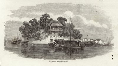 Dutch Folly Fort, Canton River by English School