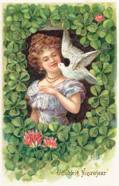 Dutch New Years card by English School