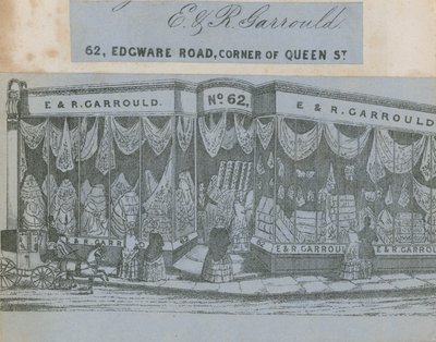 E & R Garrould, 62 Edgware Road, Corner of Queen Street, London by English School