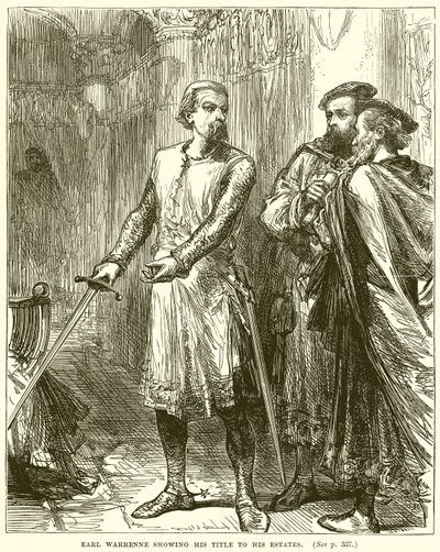 Earl Warrenne Showing His Title to His Estates by English School