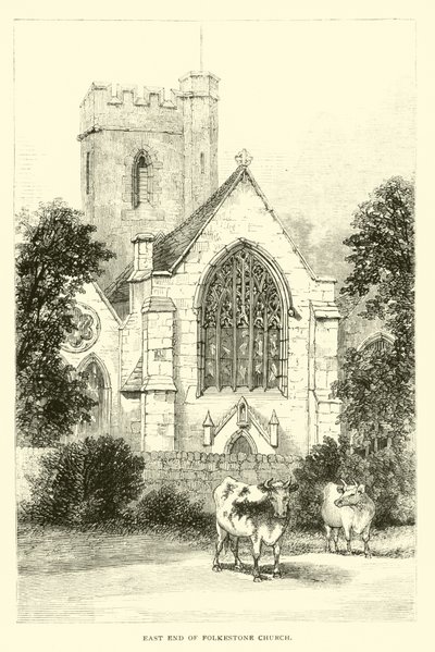 East end of Folkestone Church by English School