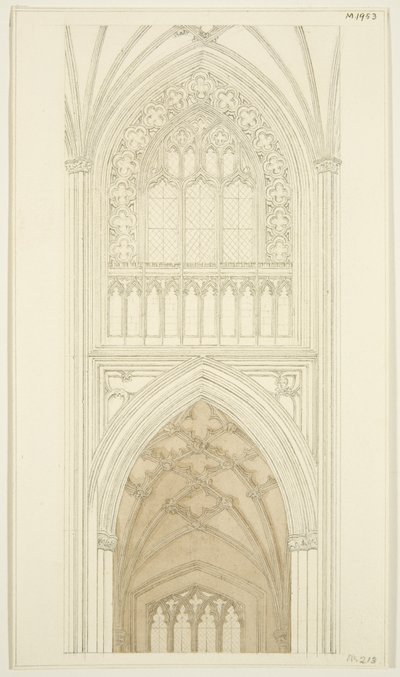 East Side of South Transept of St Mary Redcliffe by English School