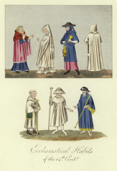 Ecclesiastical habits of the 14th Century by English School