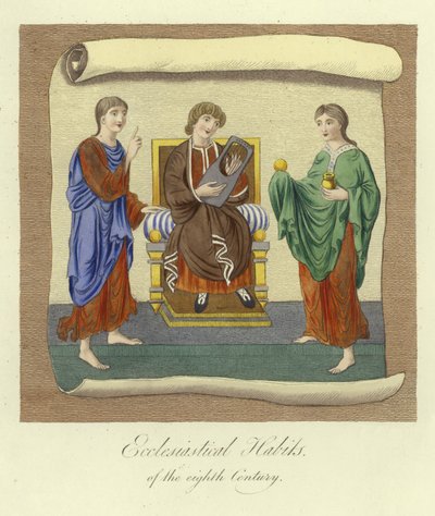 Ecclesiastical Habits of the 8th Century by English School