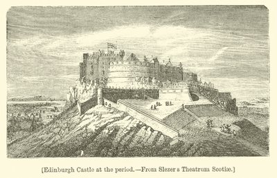 Edinburgh Castle at the Period by English School