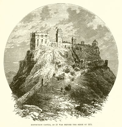 Edinburgh Castle, as it was Before the Siege of 1573 by English School