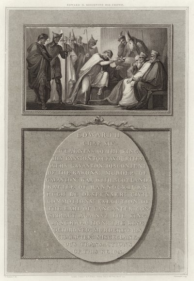Edward II Resigning His Crown by English School