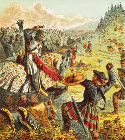 Edward I attacks Scotland by English School