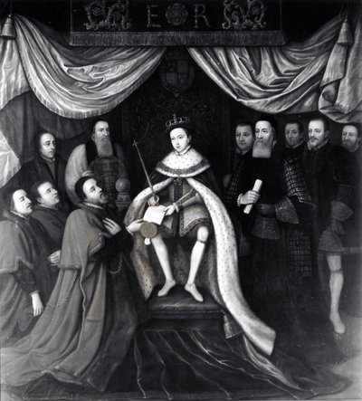 Edward VI Granting the Charter to Bridewell and Bethlehem Hospitals in 1553 by English School