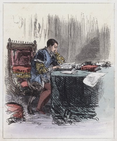 Edward VI, at His Studies by English School