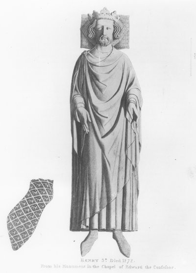 Effigy of King Henry III from his monument in the Chapel of Edward the Confessor by English School