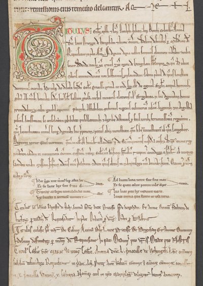 Egerton Manuscript 2849, Membrane III, c.1225-30 by English School