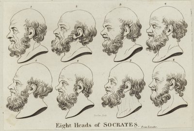 Eight Heads of Socrates by English School