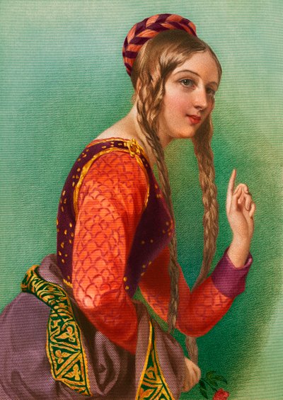 Eleanor of Aquitaine, Queen of Henry II, Printed by Henry G. Bohn by English School