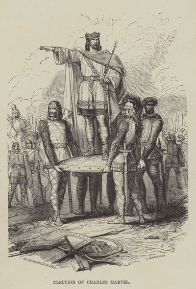 Election of Charles Martel by English School