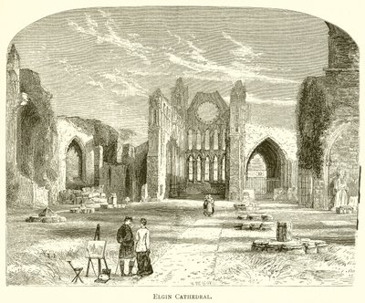 Elgin Cathedral by English School