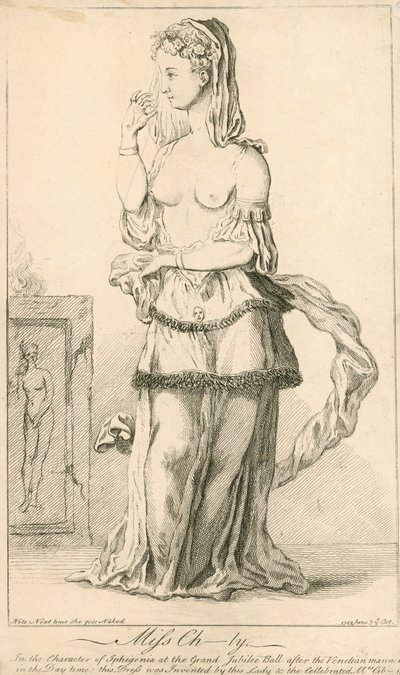 Elizabeth Chudleigh, in the character of Iphigenia at the Grand Jubilee Ball by English School