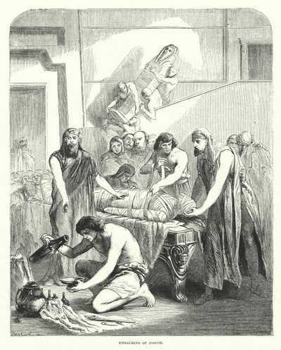 Embalming of Joseph by English School